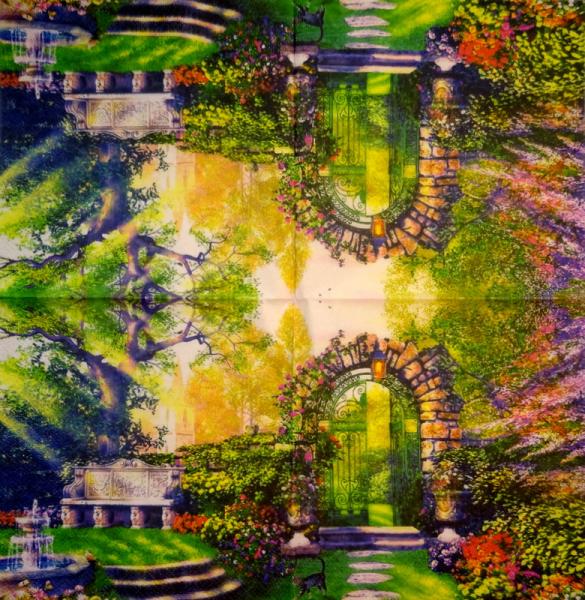 198 Garden - 3-ply - Thomas Kinkade